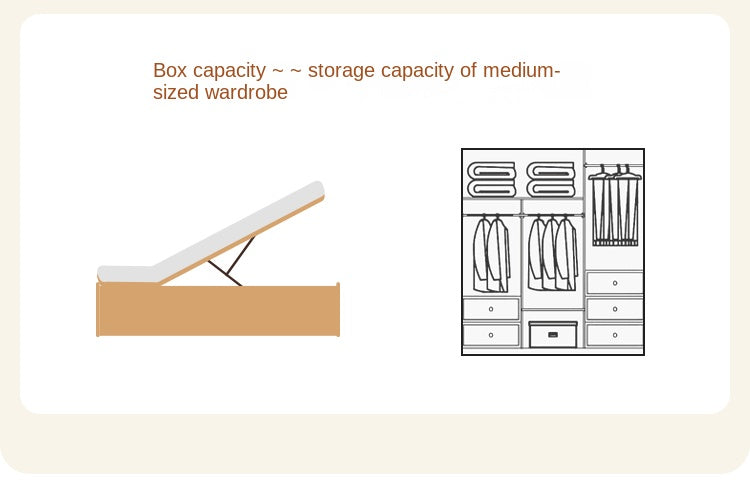 Oak Solid Wood Windsor Box Bed Nordic Modern