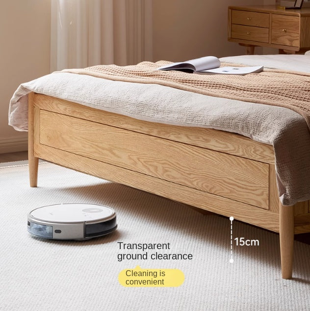 Oak Solid Wood Windsor Box Bed Nordic Modern