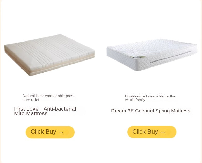 Rubber Solid Wood Creamy White Tatami Suspended Bed