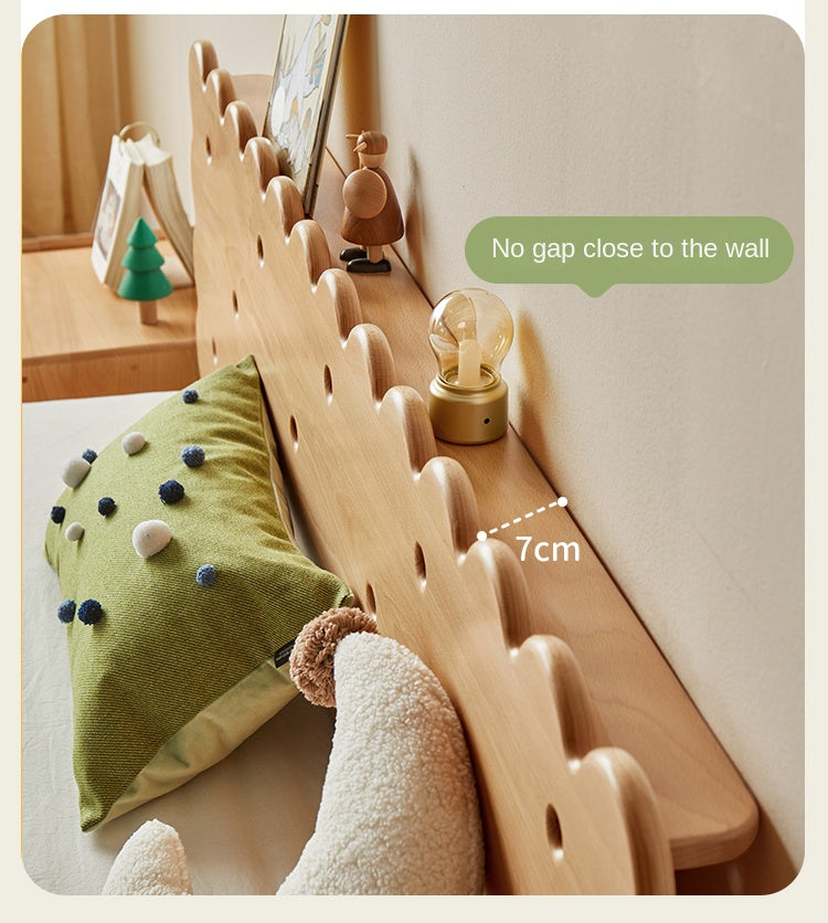 Beech Solid Wood Children's with Scalloped Frame biscuit bed