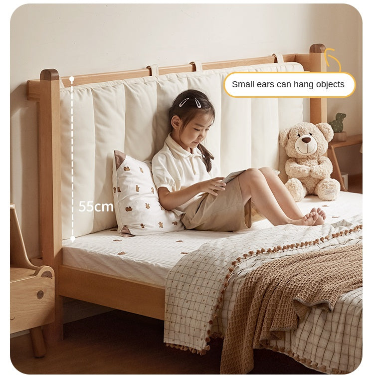 European Beech Solid Wood Modern Children's Bed