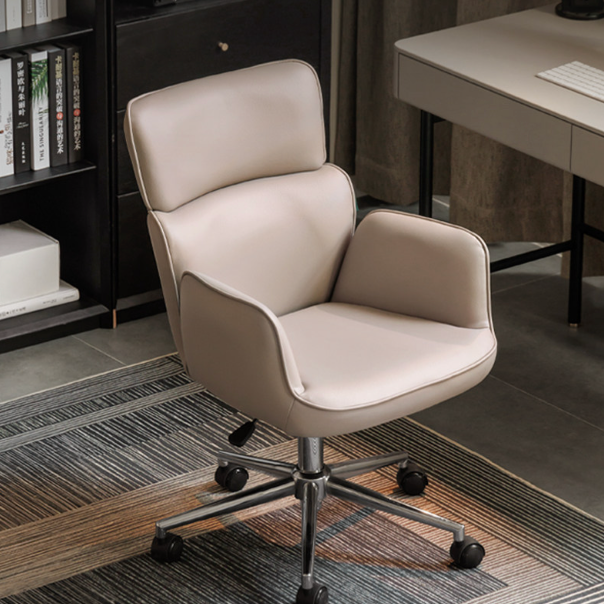 Organic Leather Lift Office Chair