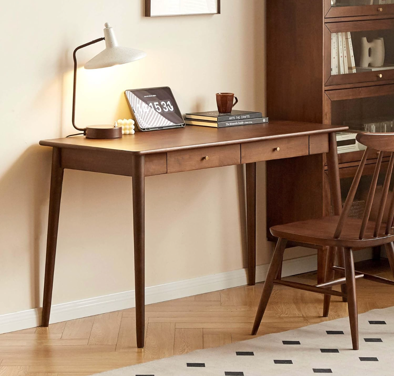 Solid Rubberwood Office Desk