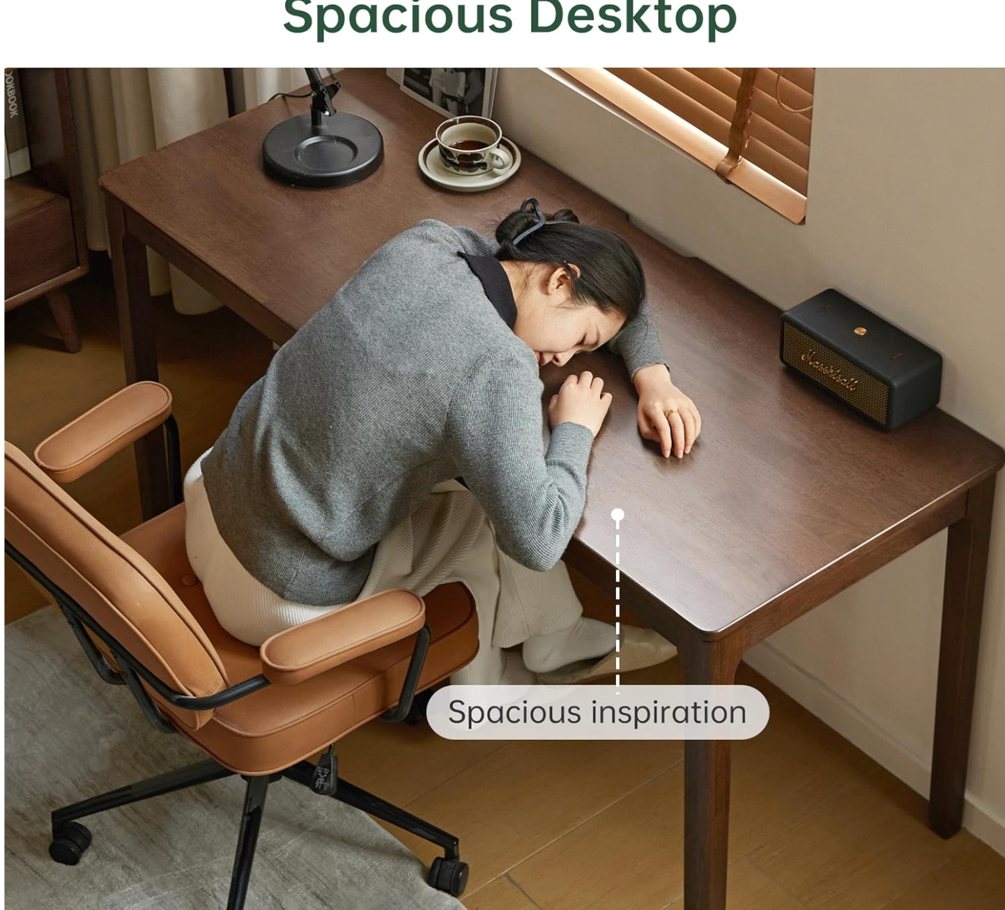 Rubberwood Solid Wood office Desk