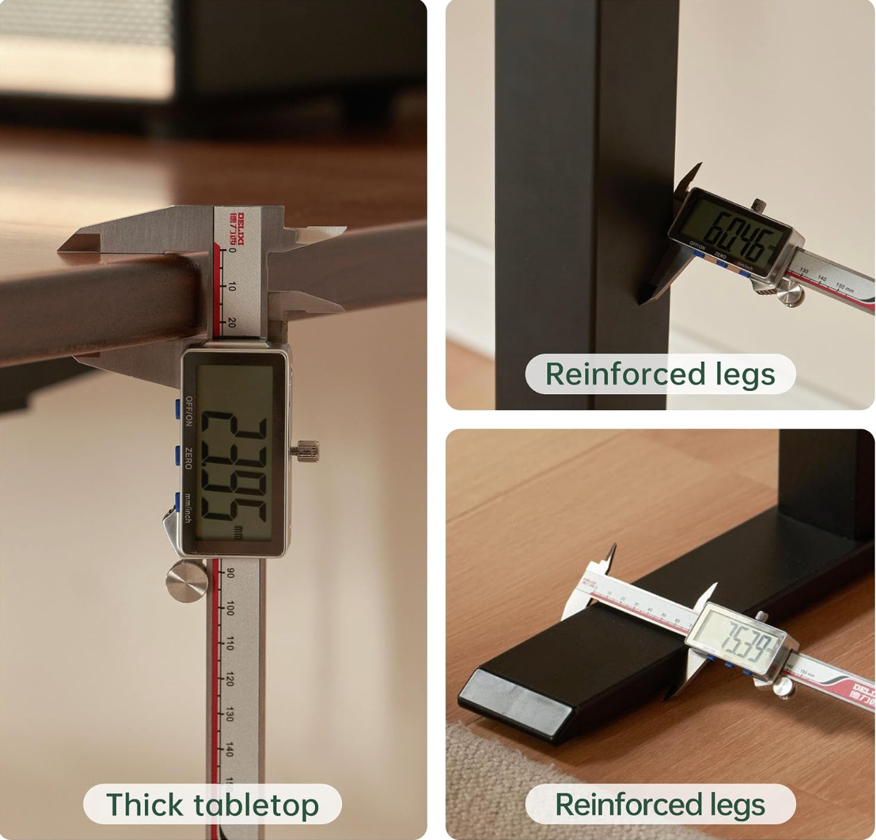 Rubberwood electric Height Adjustable Desk