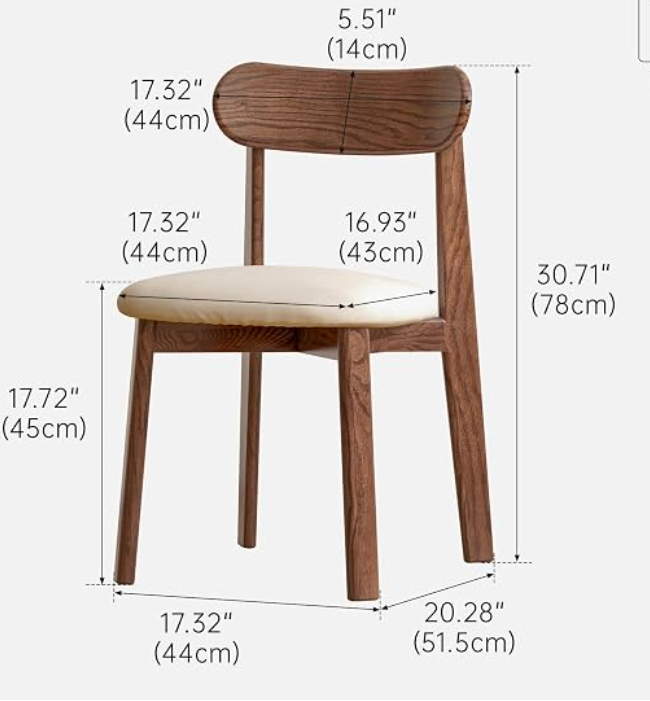 Black Walnut, Oak Solid Wood Round Dining Table with X-Shape Crossed Legs