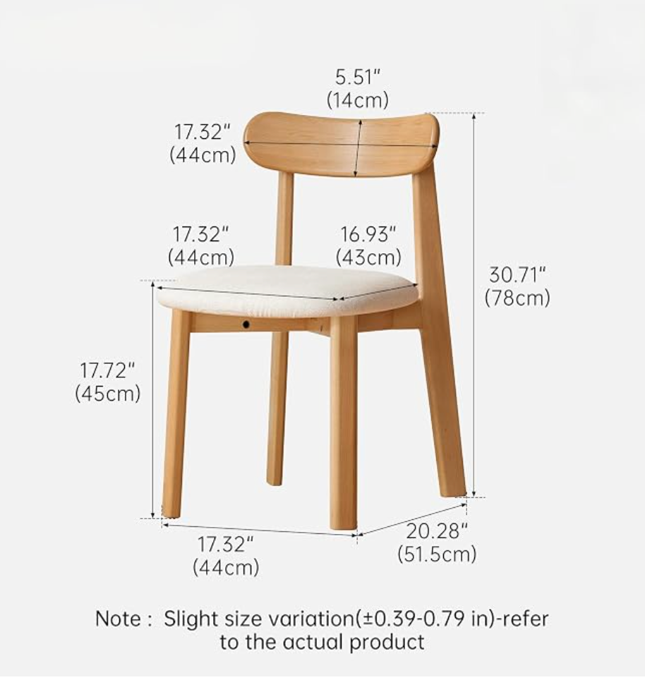 Oak Solid Wood Retractable Tabletop Dining Table