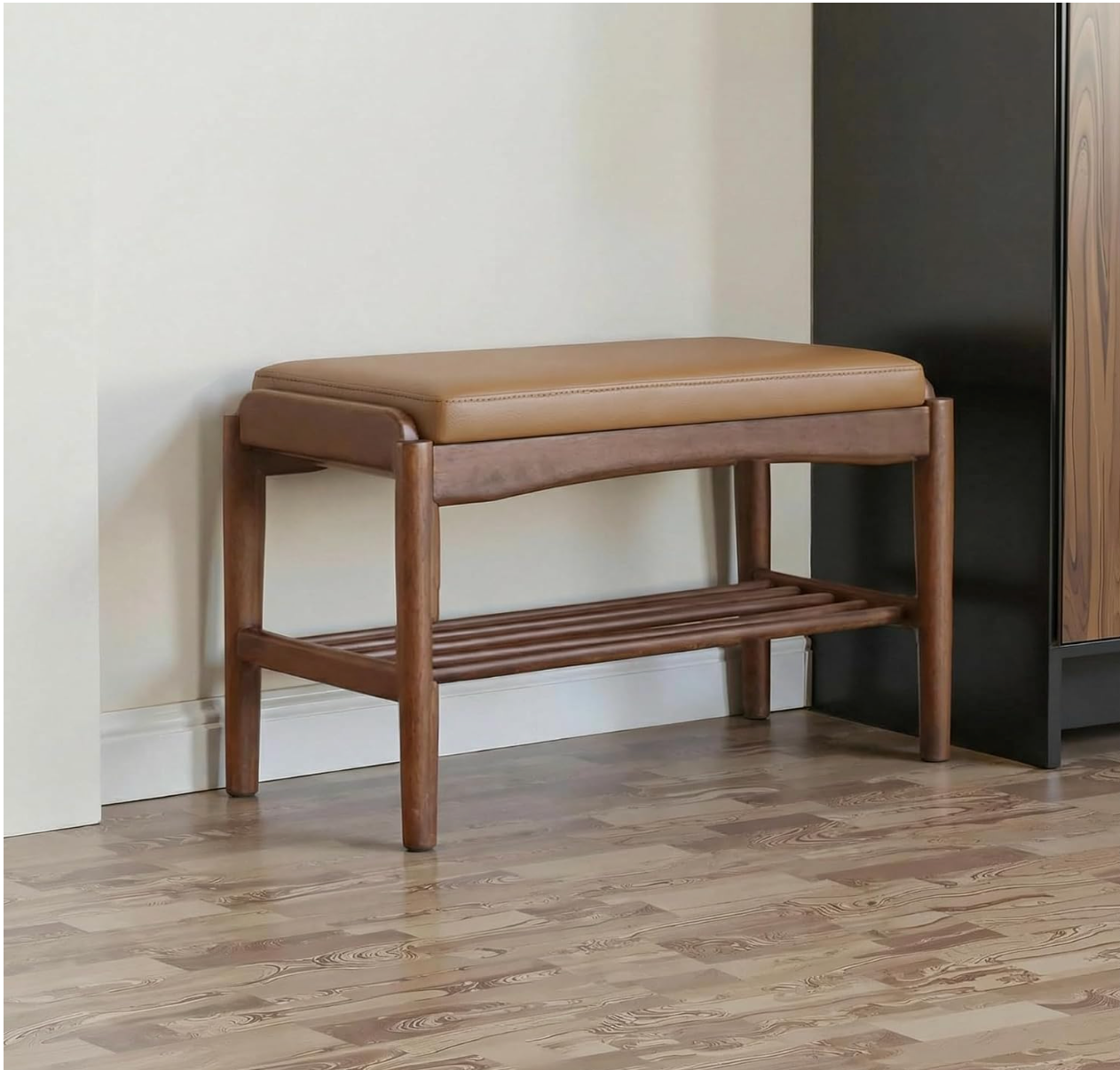 Beech, Oak Solid Wood Shoe Storage Bench