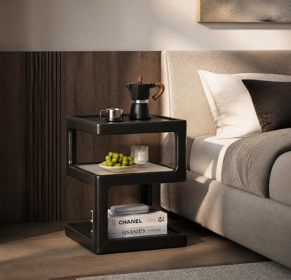 Oak Solid Wood Corner Square Side Table