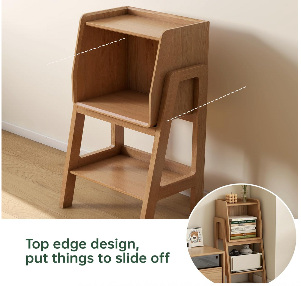 Oak Solid Wood Multi Layer Shelf, Bookshelves, Flower Racks (Copy)