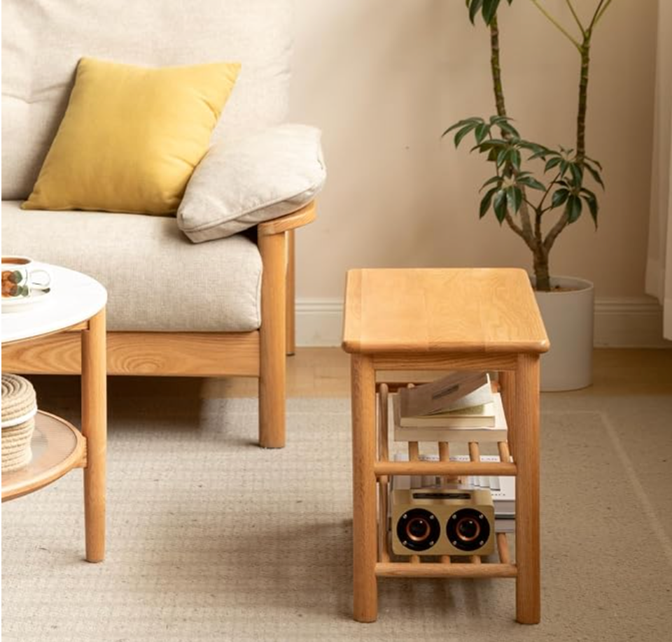 Beech, Oak Solid Wood Shoe Storage Bench