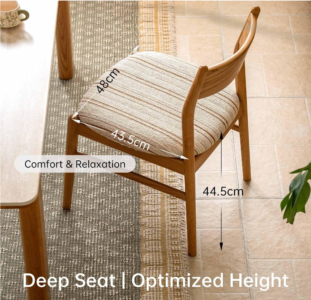 Set Ash Solid Wood Dining Chair