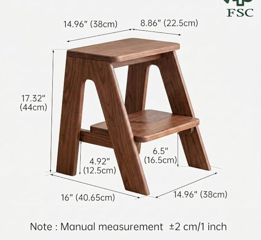 Oak Solid Wood Step Stool