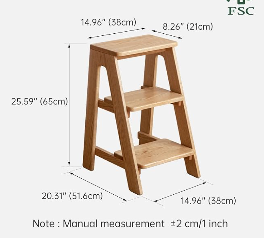 Oak Solid Wood Step Stool