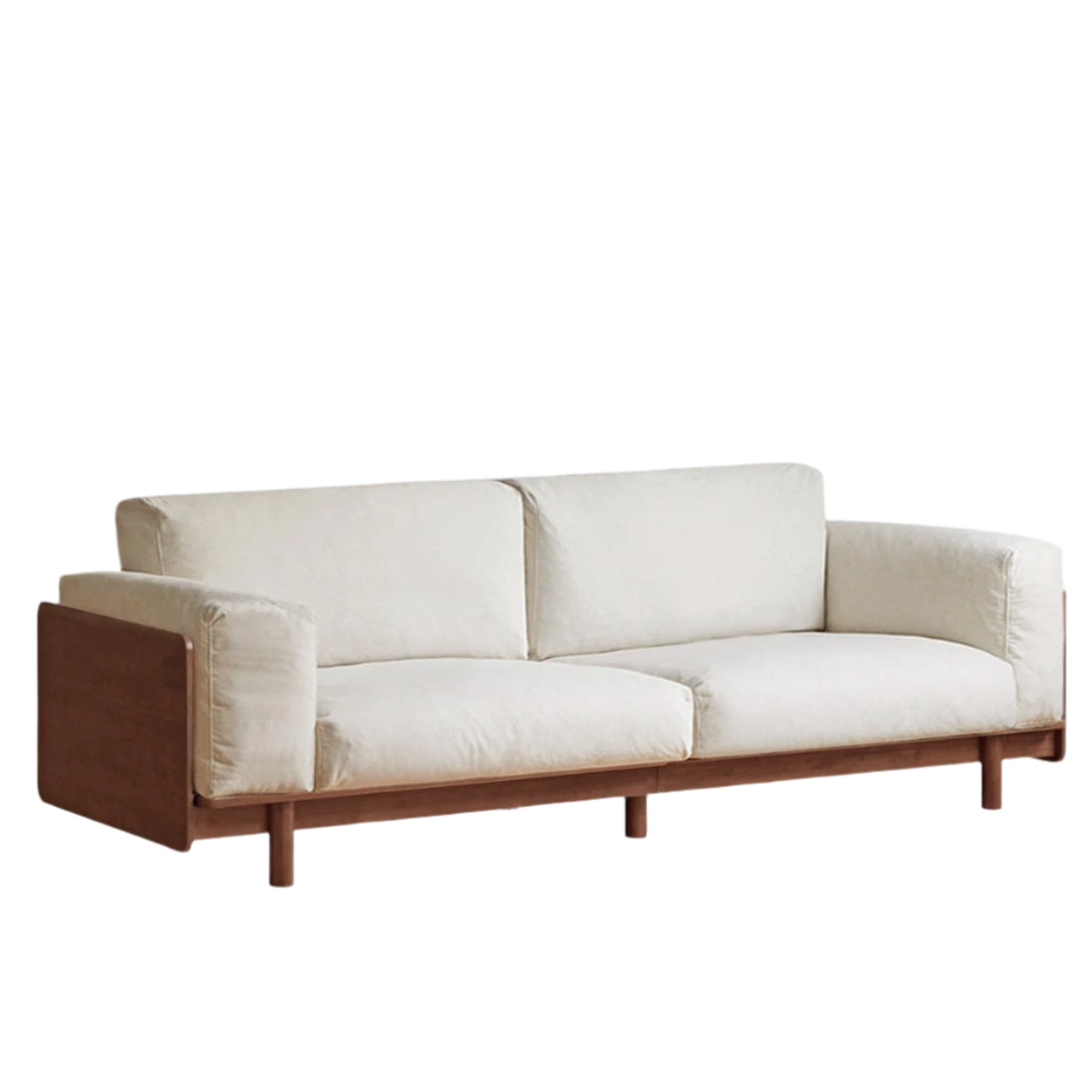 Rubber Solid Wood American Light Luxury Sofa