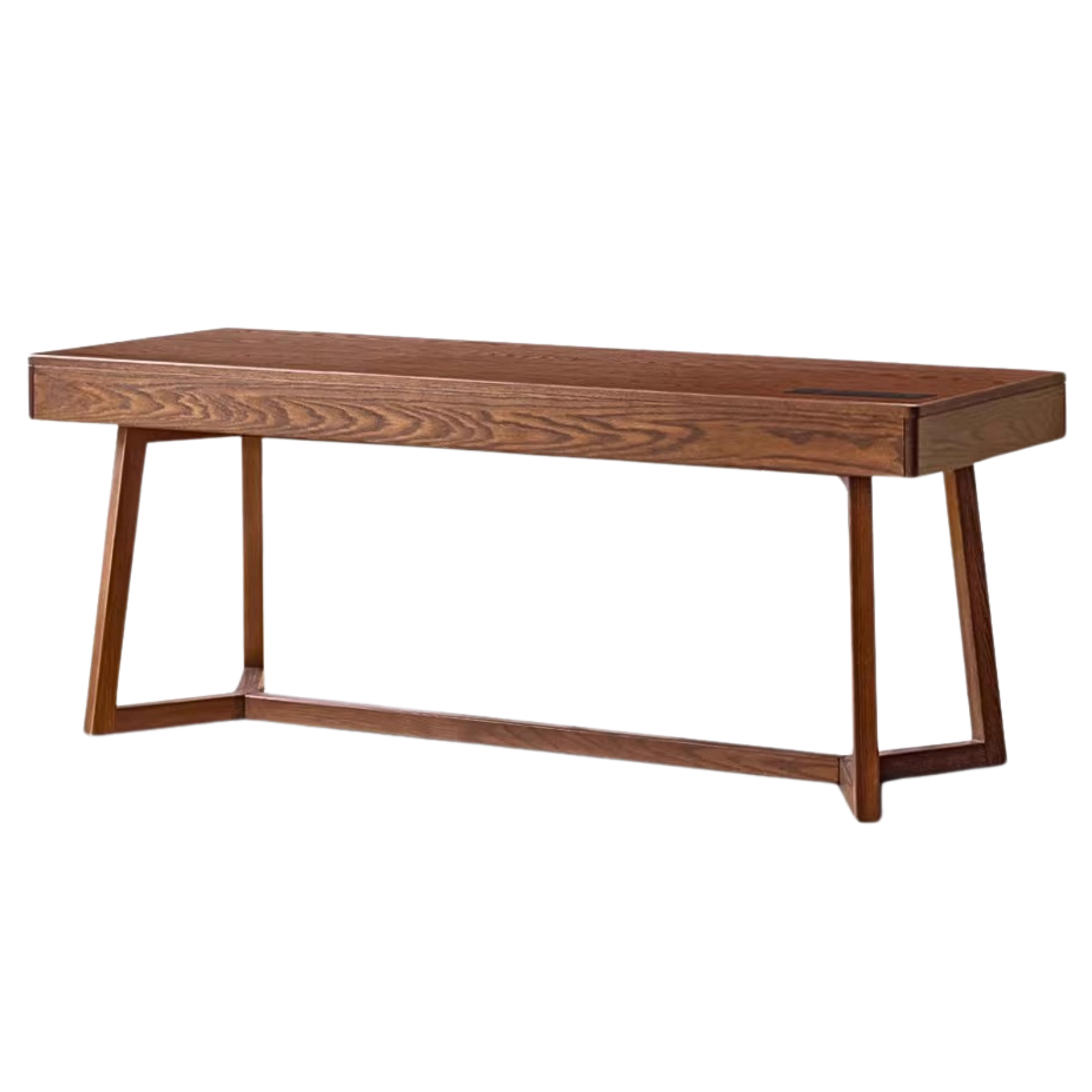 Black walnut, Oak solid wood Italian light luxury Office desk -