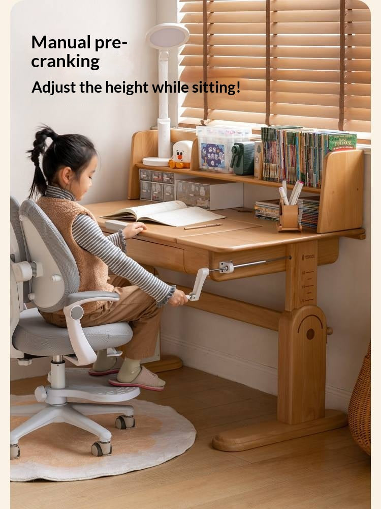 Beech Solid Wood Kids Study Table