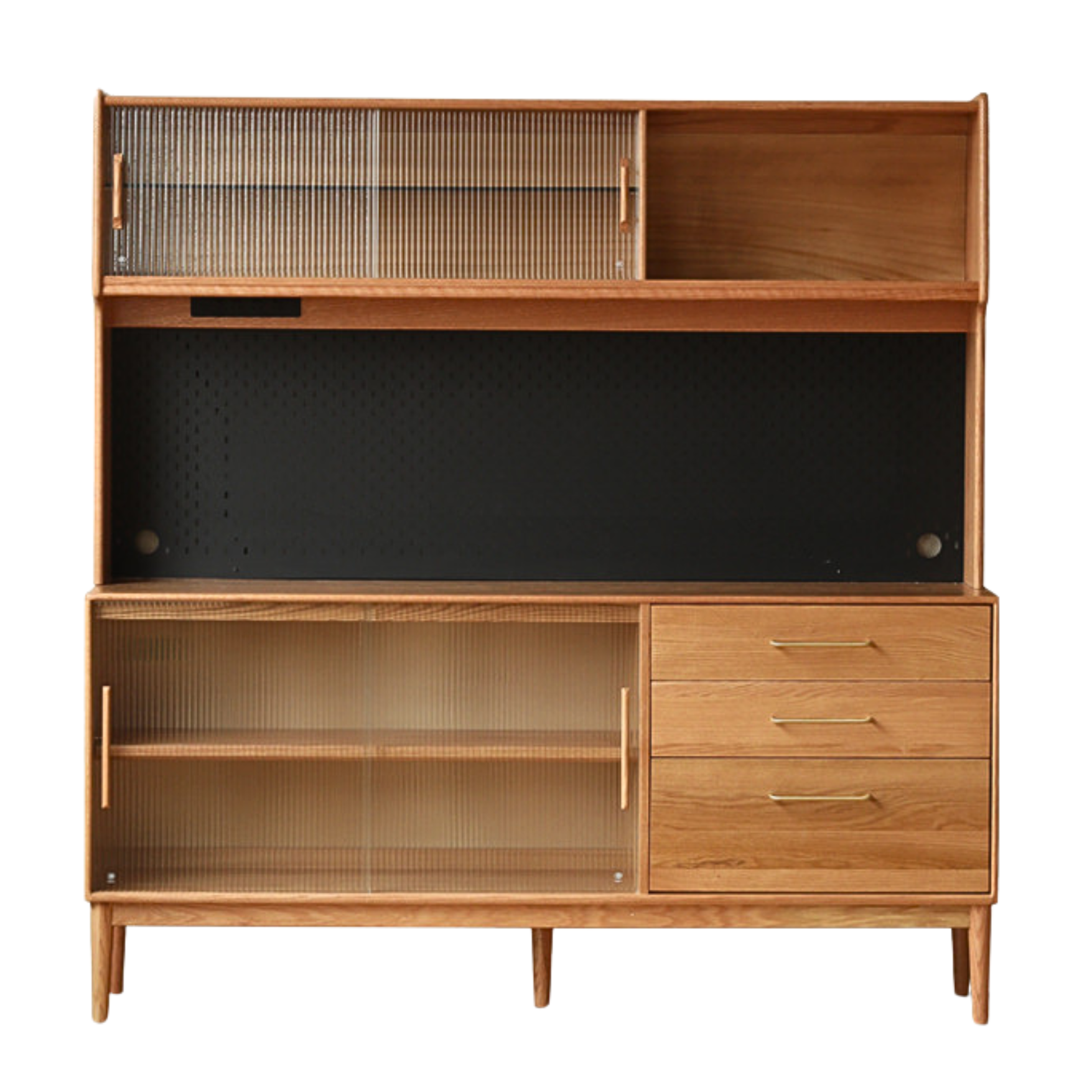 Oak Solid Wood Modern Multifunctional Sideboard,