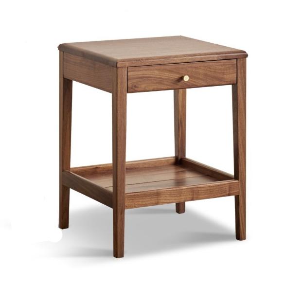 Black Walnut Solid Wood Narrow Nightstand