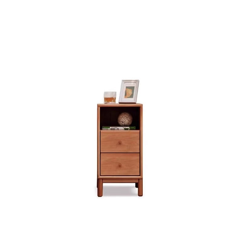 European beech solid wood storage side cabinet combination-