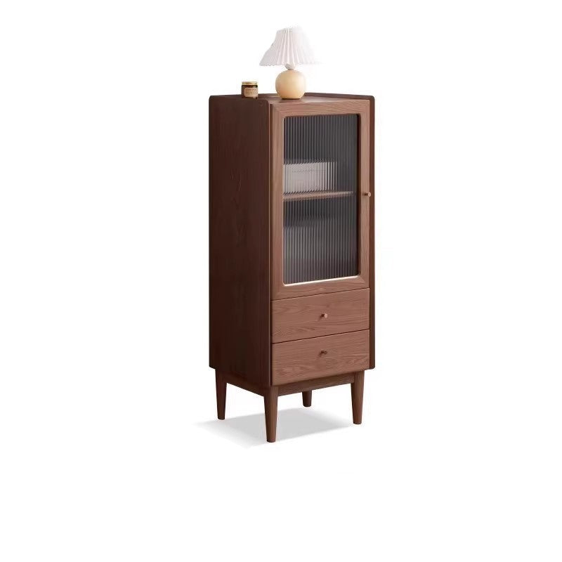 Ash solid wood narrow side cabinet