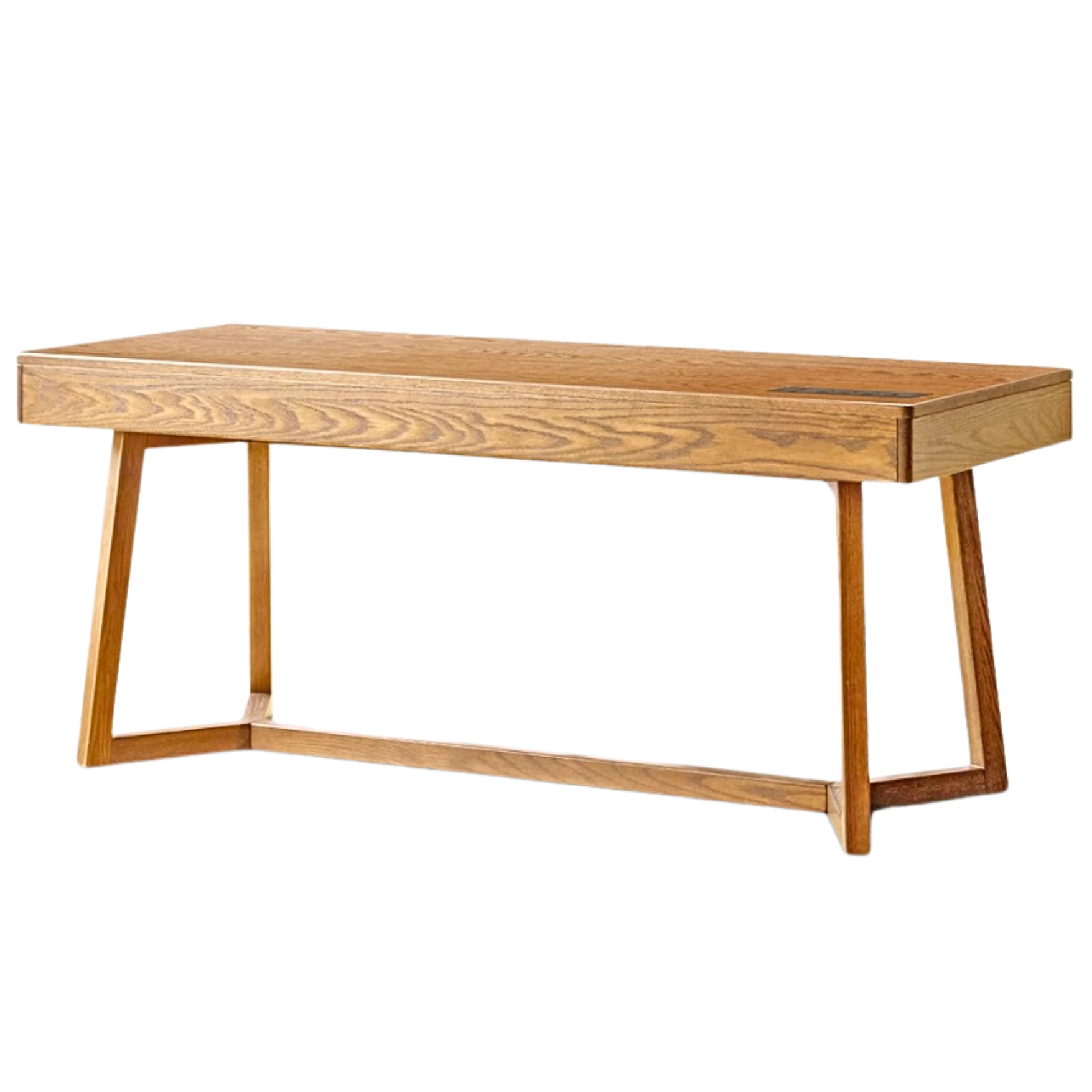 Black Walnut, Oak Solid Wood Italian Light Luxury Office Desk