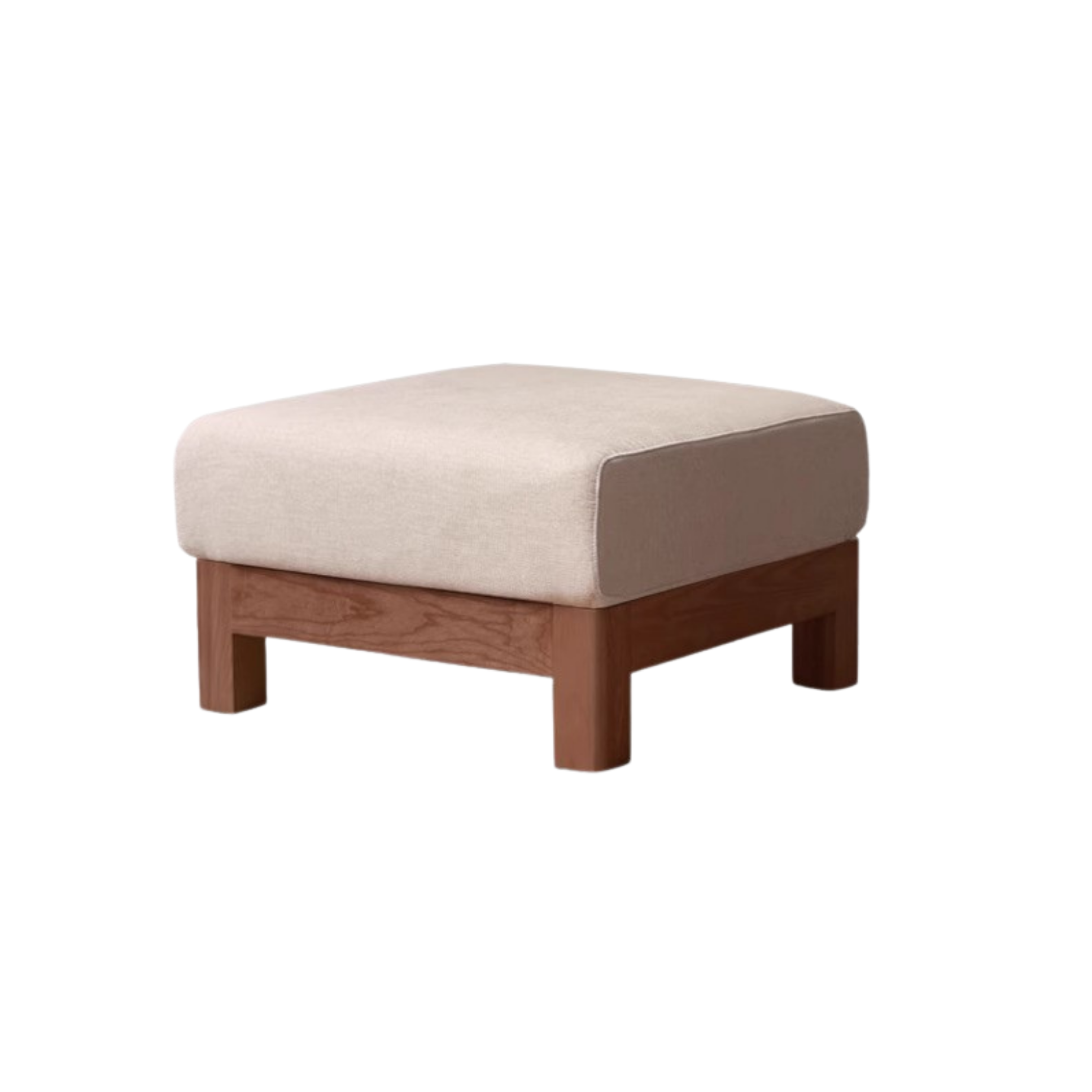 Oak, Ash, Poplar, Black Walnut Solid Wood Footstool Small Fabric Stool For Home