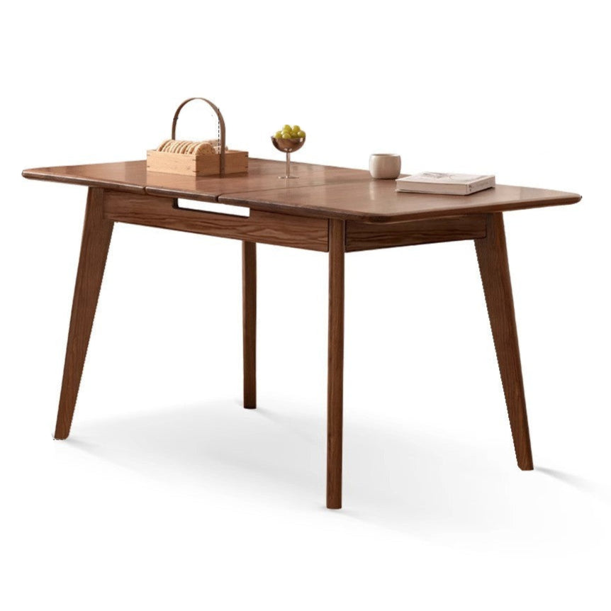 Oak, Ash solid wood Nordic wall-mounted retractable long dining table