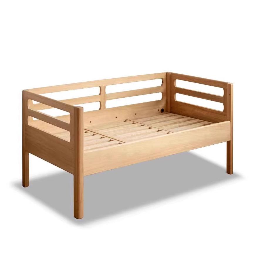 Solid wood children's splicing bed