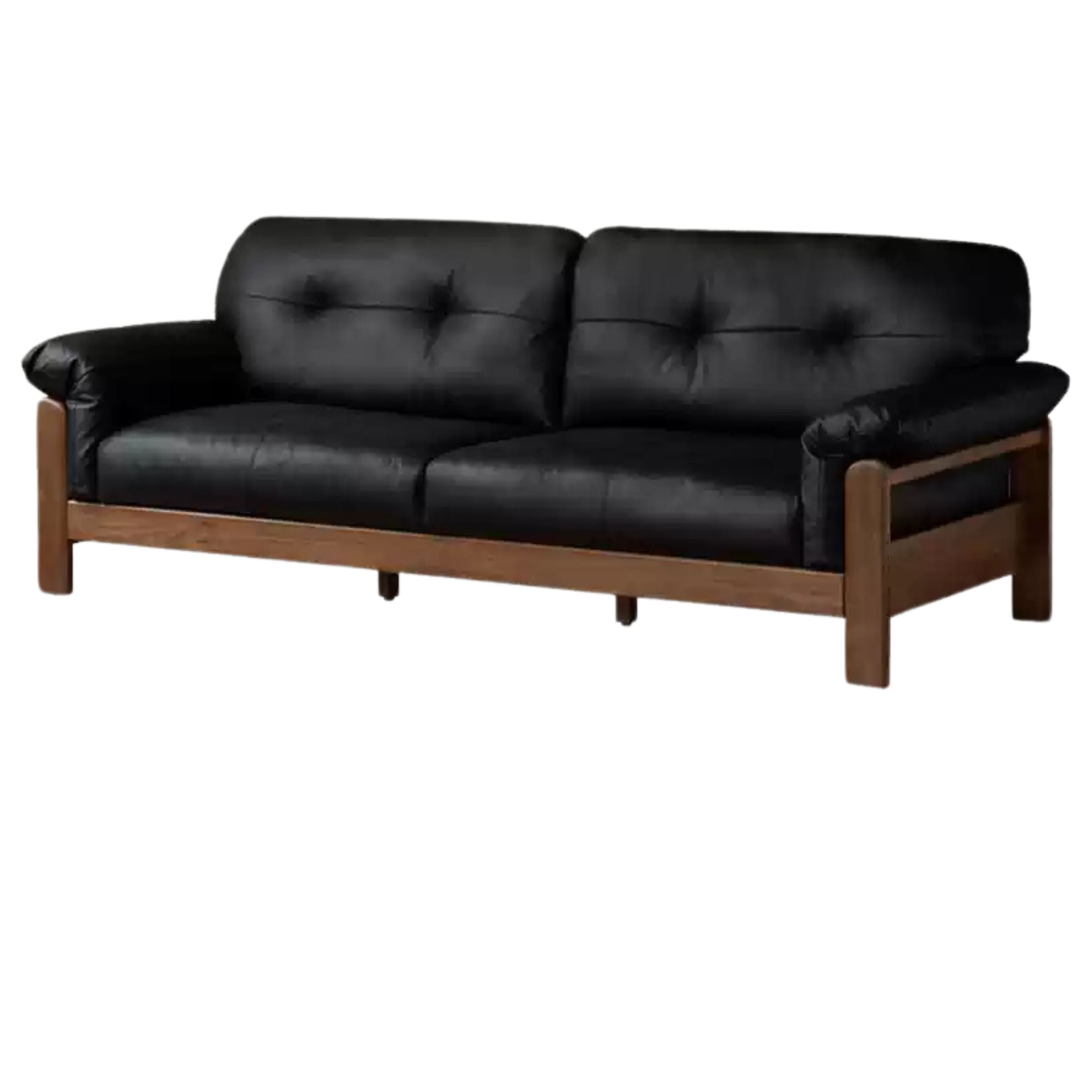 Ash Solid Wood Genuine leather, fabric sofa