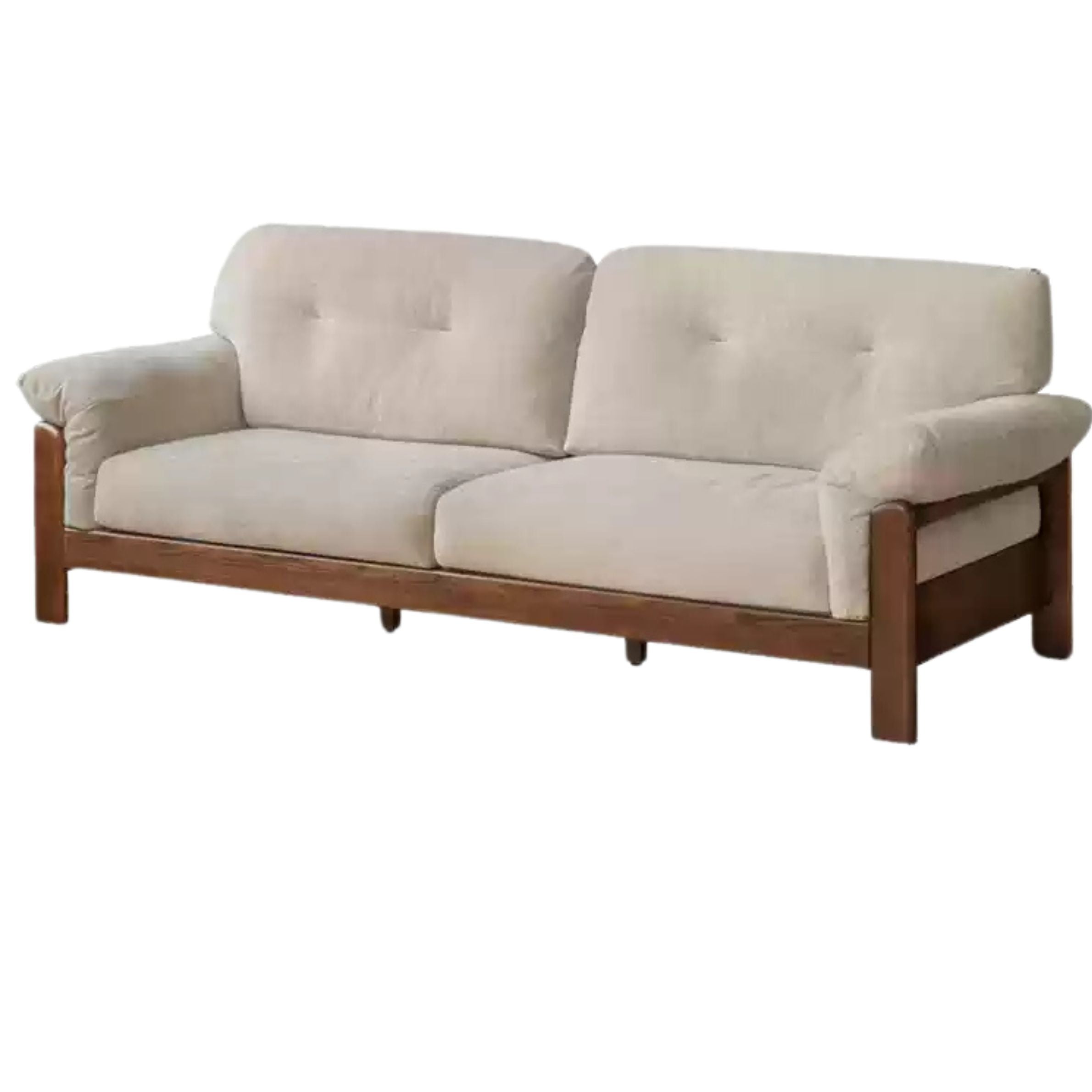 Ash Solid Wood Genuine leather, fabric sofa
