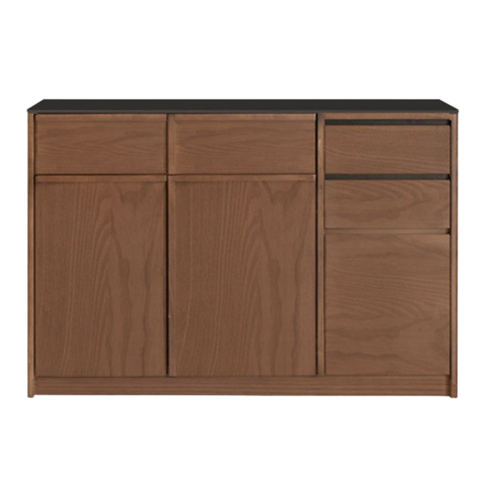 Black Walnut, Sandalwood, Ash Solid Wood Dining Cabinet Antique Style Rock Board