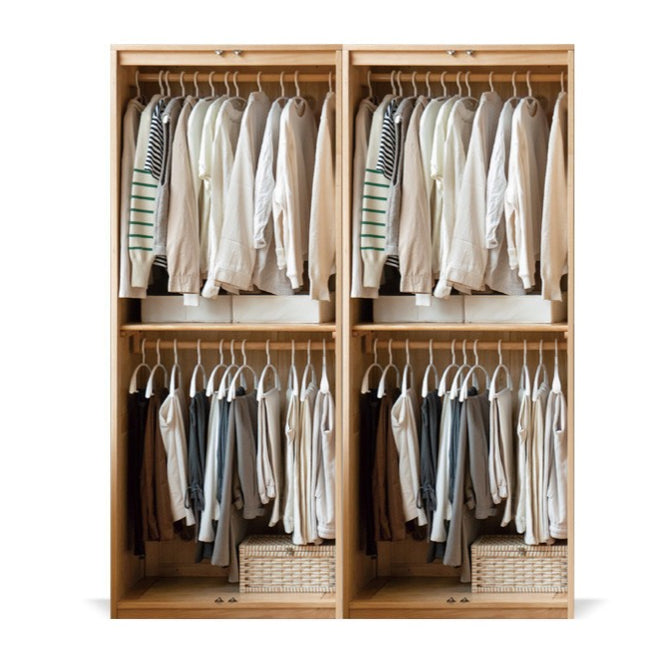 Oak Solid Wood Modern Wardrobe Free Combination