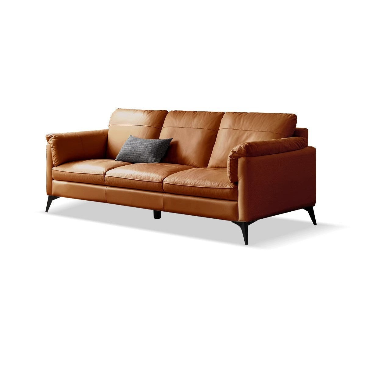 Italian leather sofa first layer cowhide light luxury)