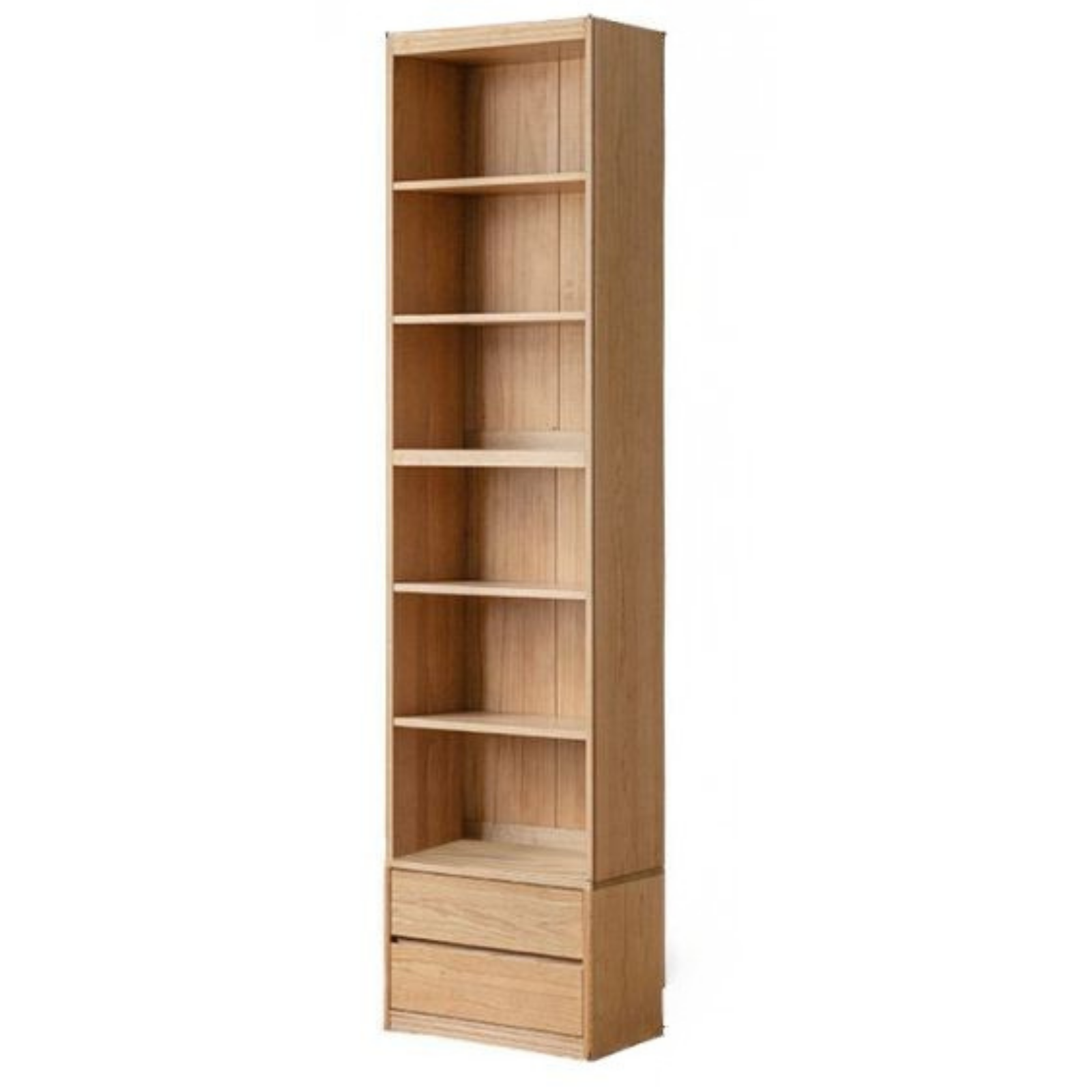 Oak, Ash Solid Wood Wall-Mounted Bookcase with Simple Storage Design
