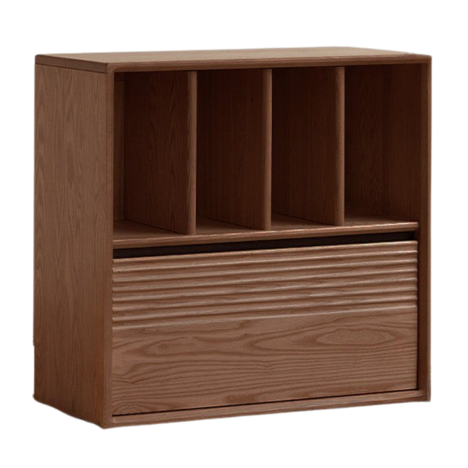 Ash, White Ash, Oak Solid Wood Combination Module Bookcase))