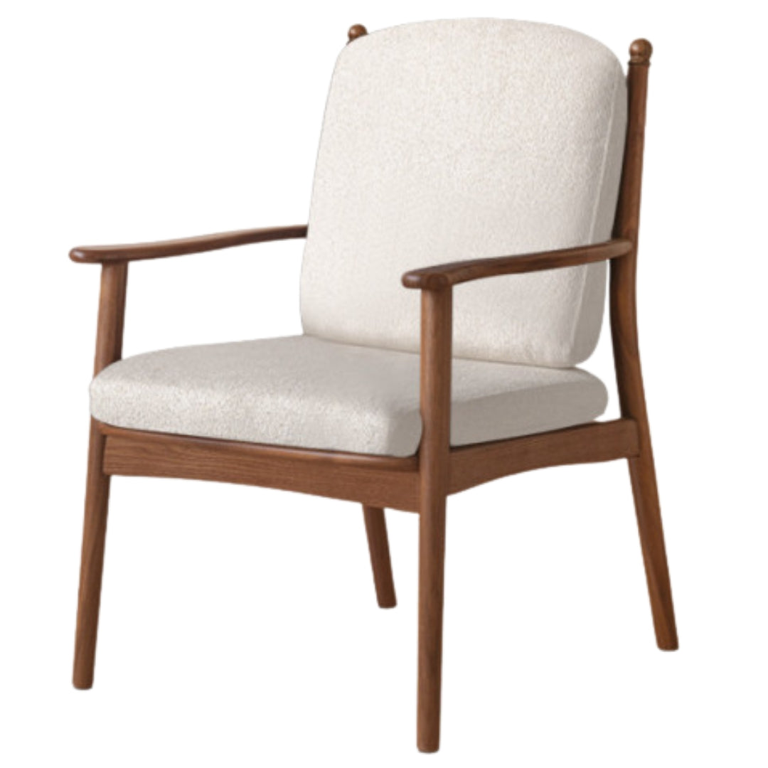 Black Walnut Solid Wood Retro Antique Backrest Chair