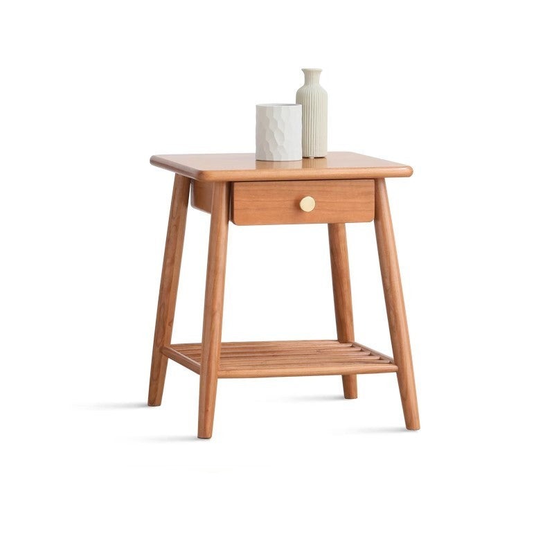 Сherry wood side table-