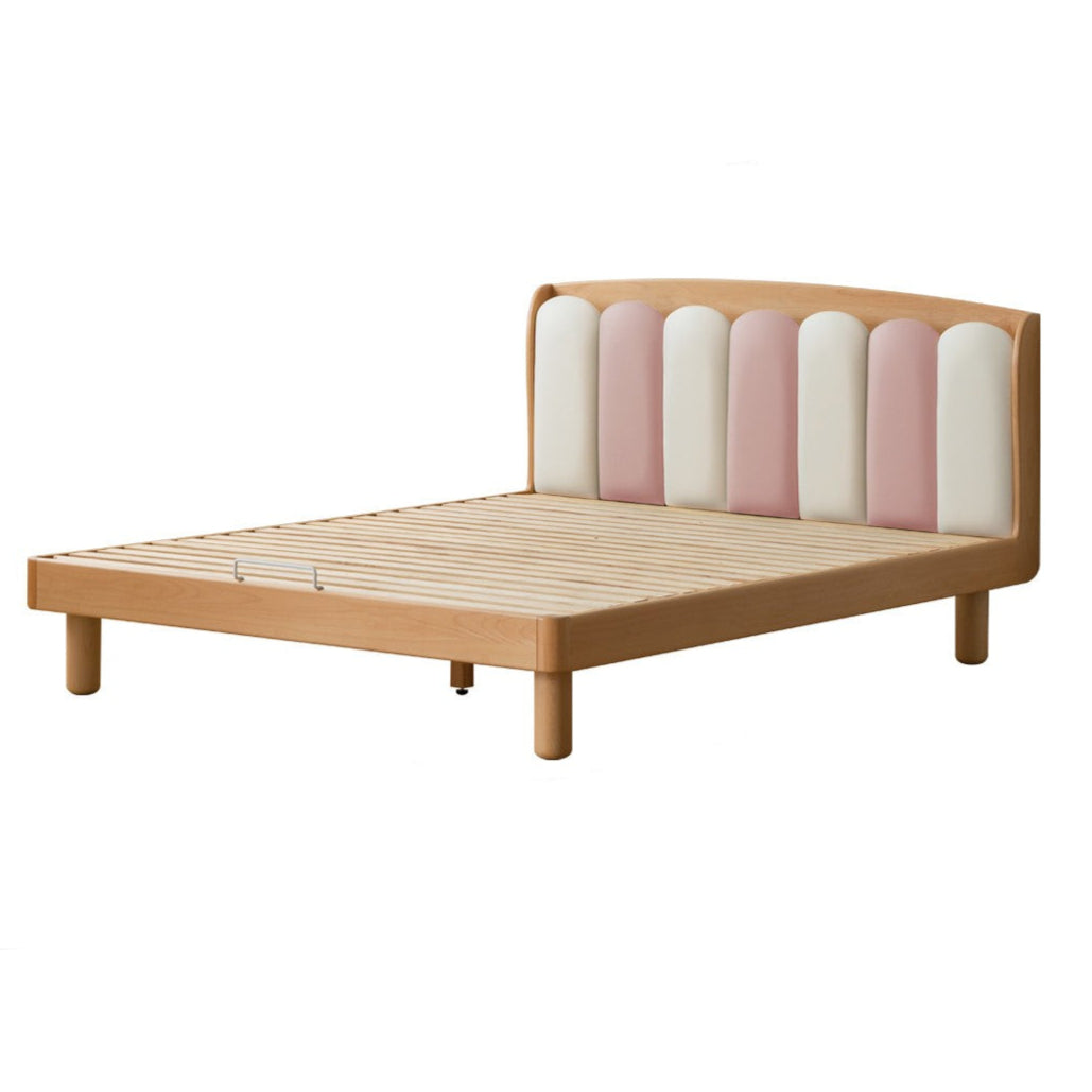 Beech Solid Wood Soft Single Kid's Bed