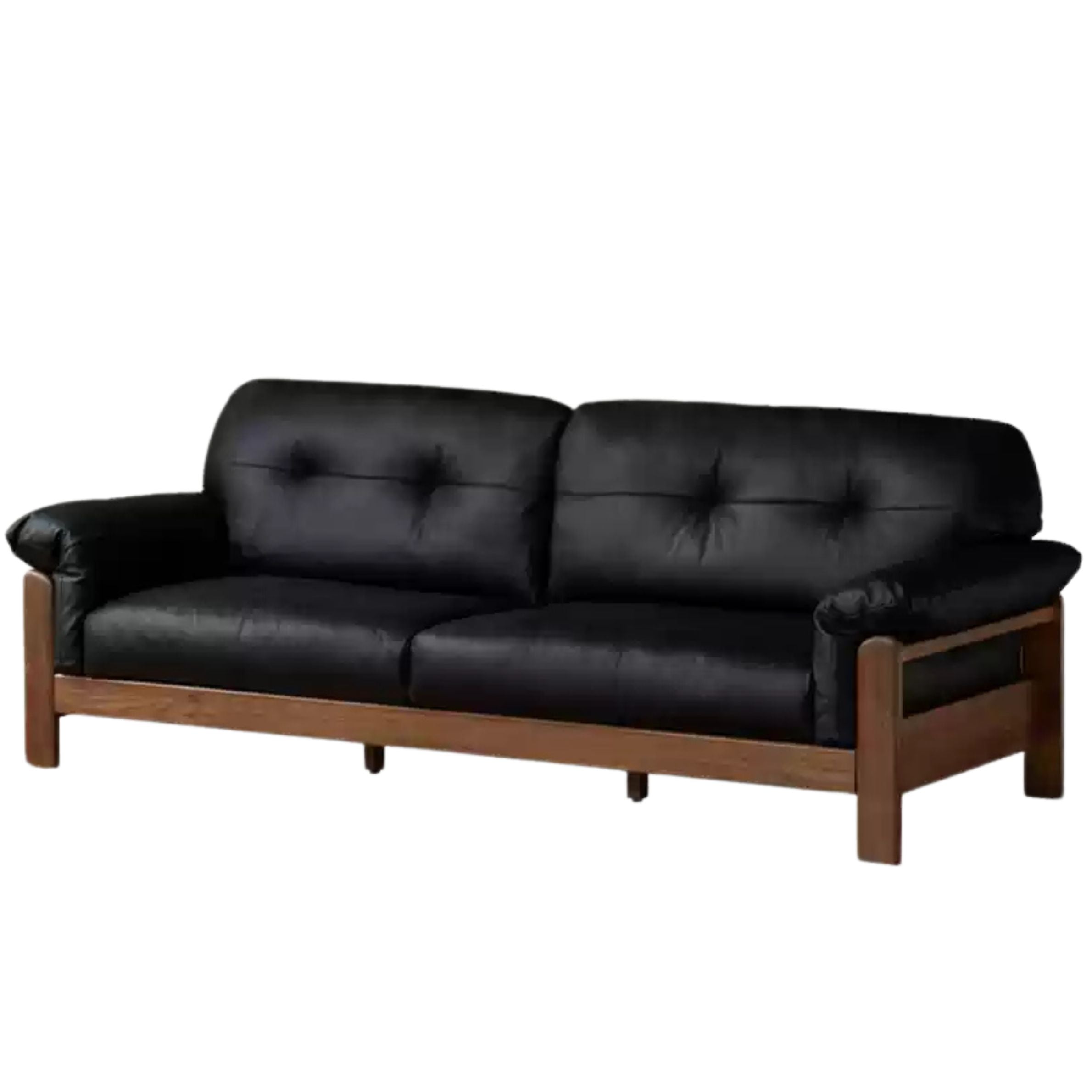 Ash Solid Wood Genuine leather, fabric sofa