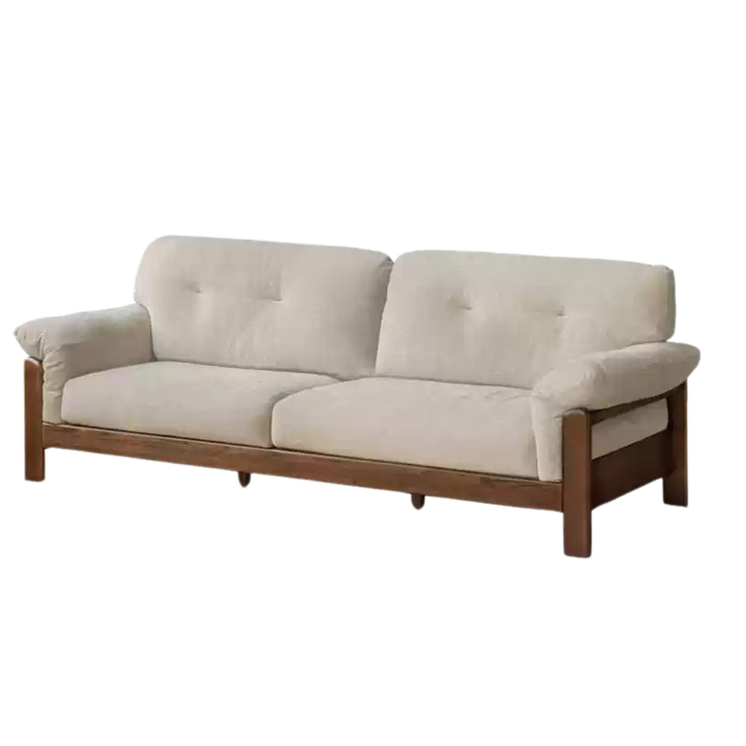 Ash Solid Wood Genuine leather, fabric sofa