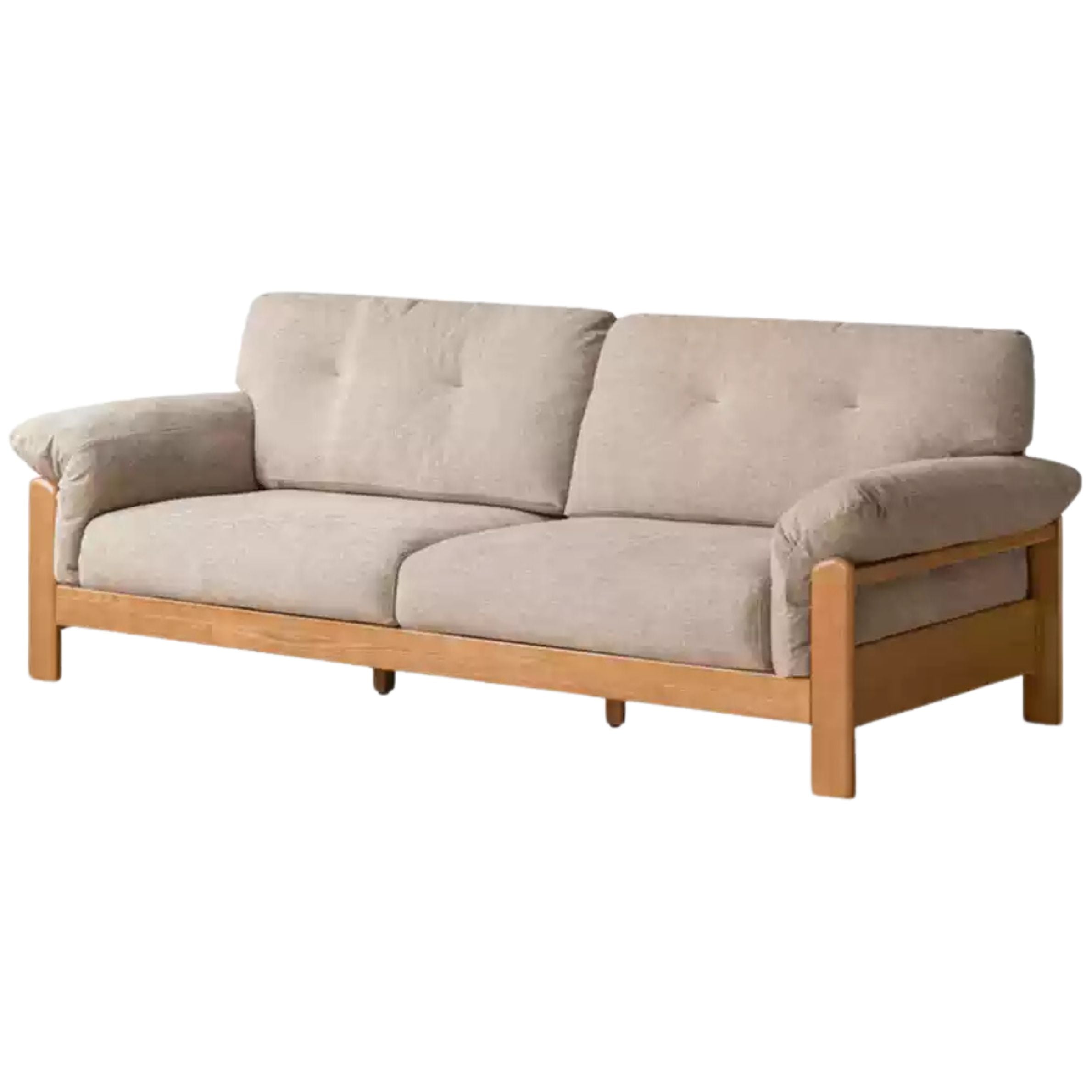 Ash Solid Wood Genuine leather, fabric sofa