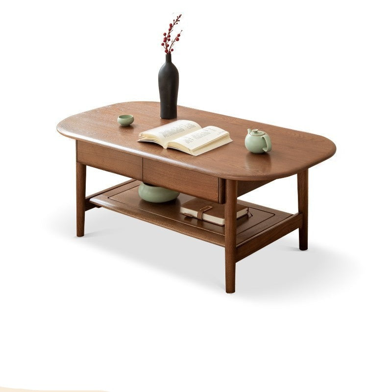 Ash Solid Wood storage coffee Table"
