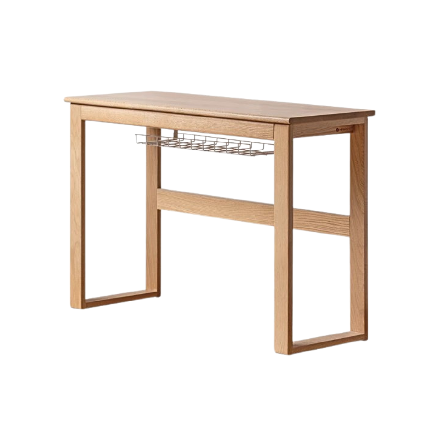 Oak, Poplar Solid wood long narrow desk: