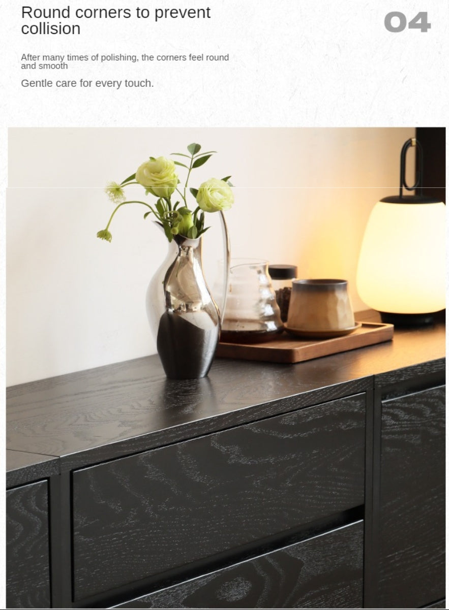 Oak Solid Wood Modern Module Combination Bookcase