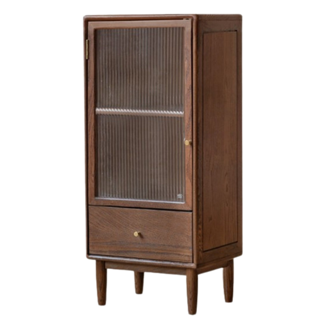 Oak Solid Wood Modern Side Cabinet
