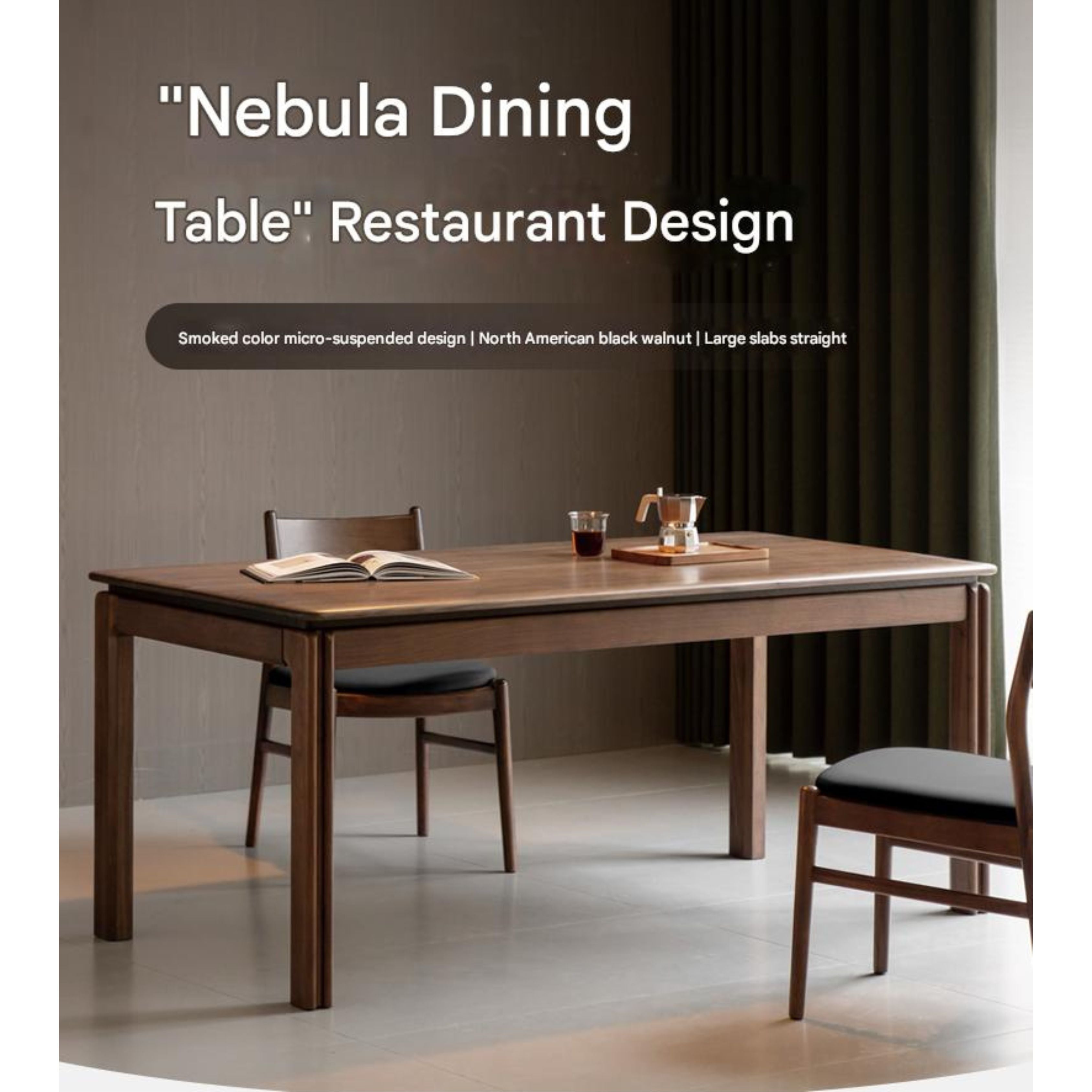 Oak Solid Wood Light Luxury Dining Table