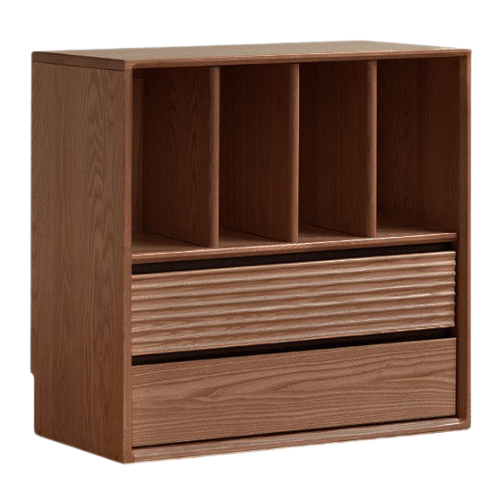 Ash, White Ash, Oak Solid Wood Combination Module Bookcase))