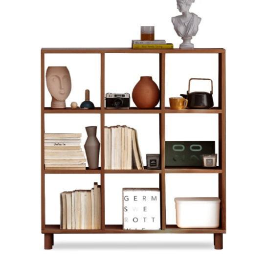 Oak, beech solid wood free combination bookshelf