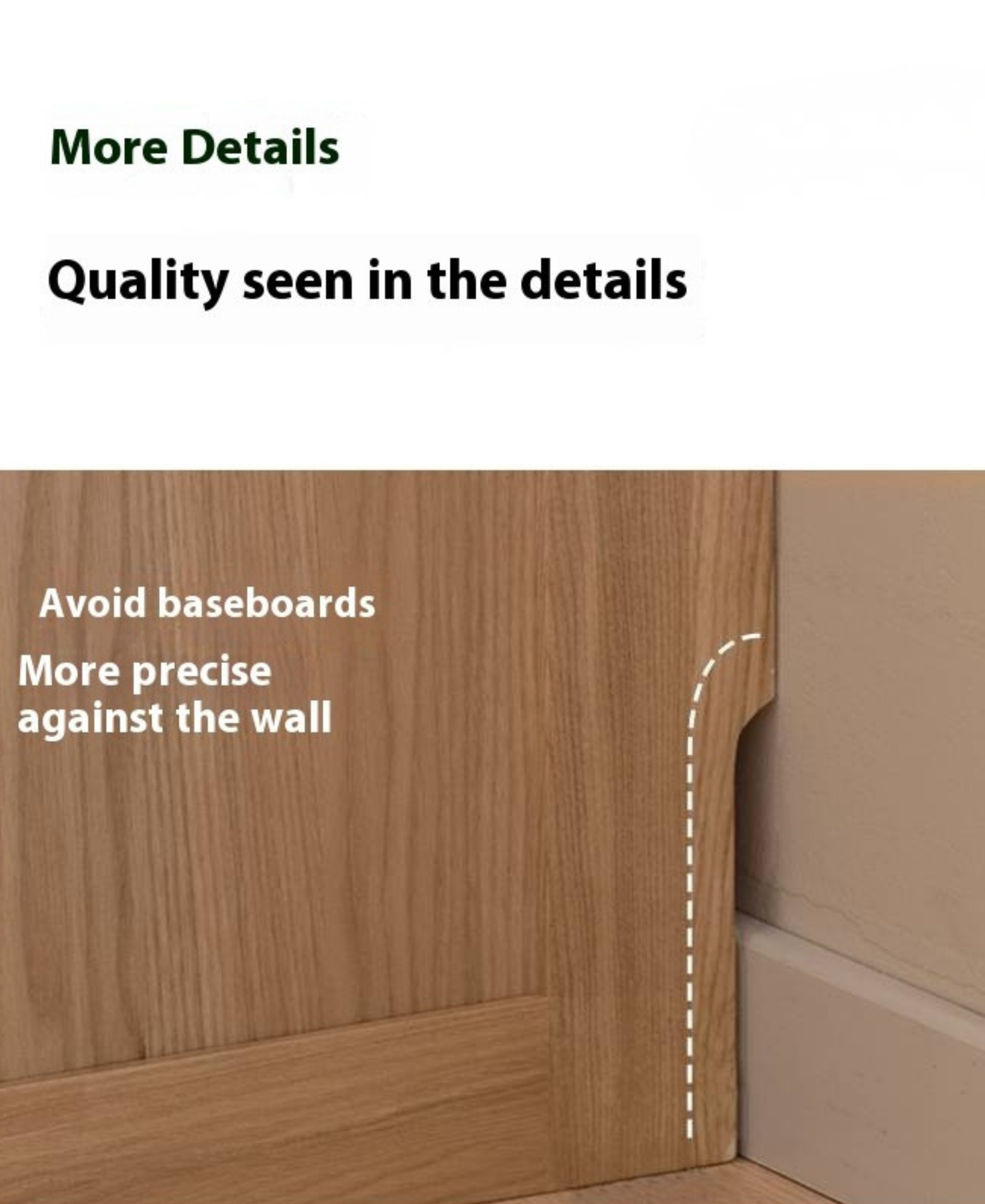 Ash Solid Wood Open Door Storage Cabinet